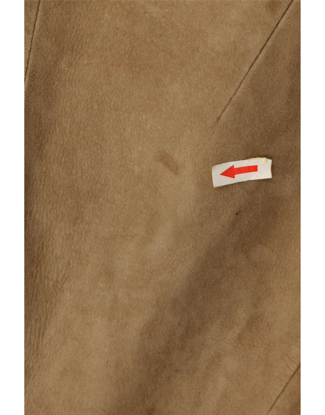 Vintage dame ruskindsjakke UK 10 Small Beige