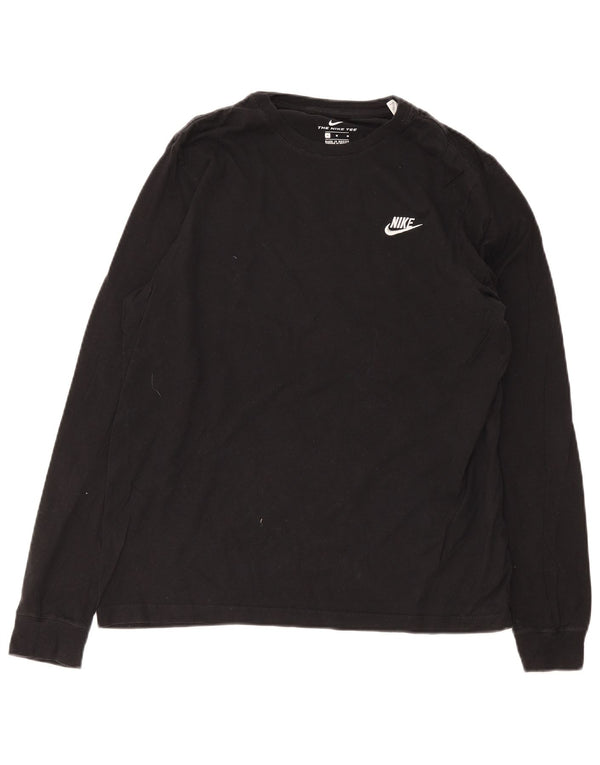 Nike Herre Top Langærmet Medium Sort Bomuld