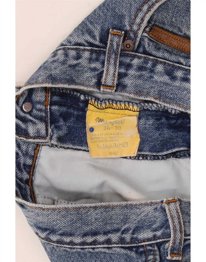Wrangler Herre Ohio Straight Jeans W36 L30 Blå Bomuld