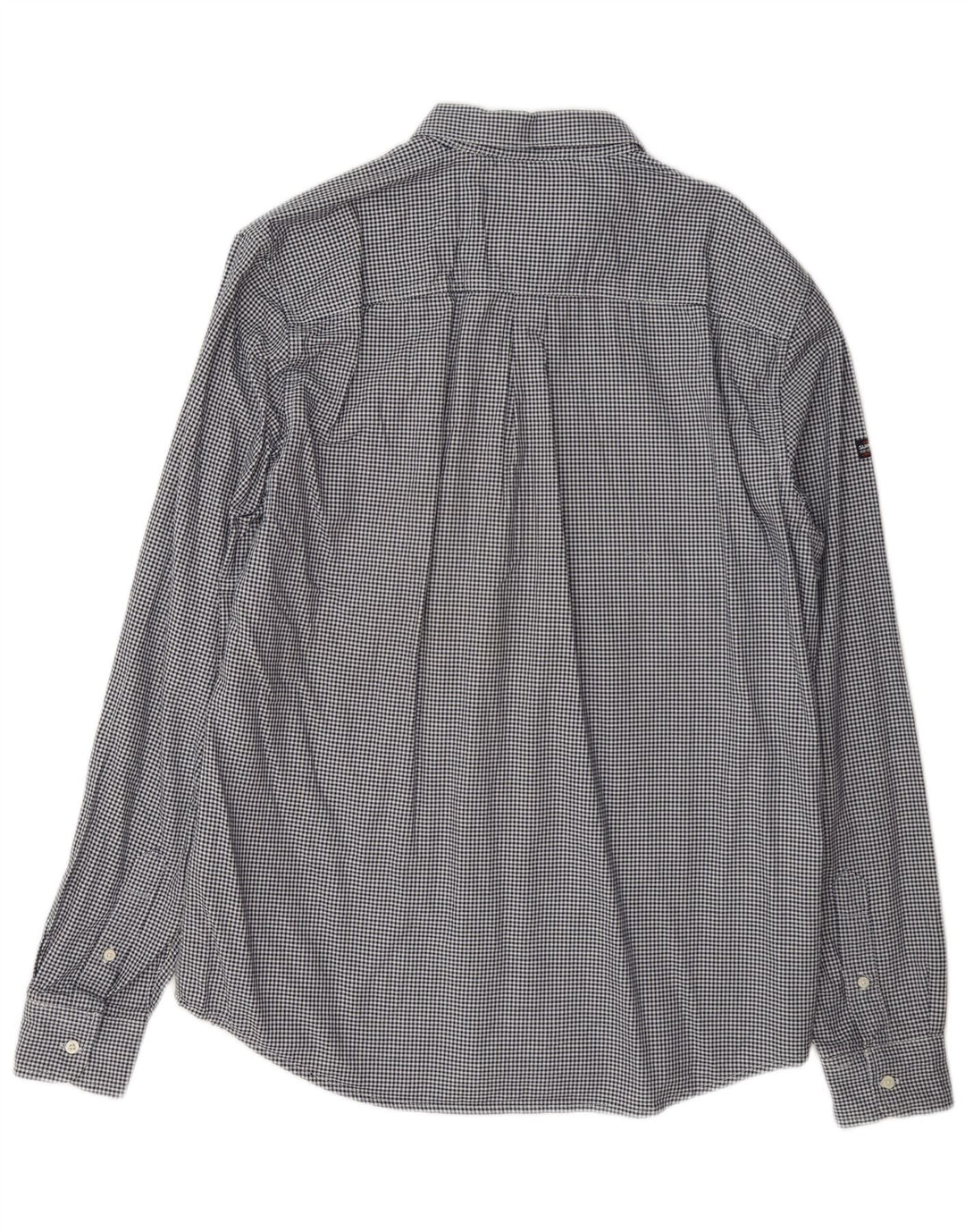 Superdry herre Regular Fit skjorte XL marineblå Gingham Cotton