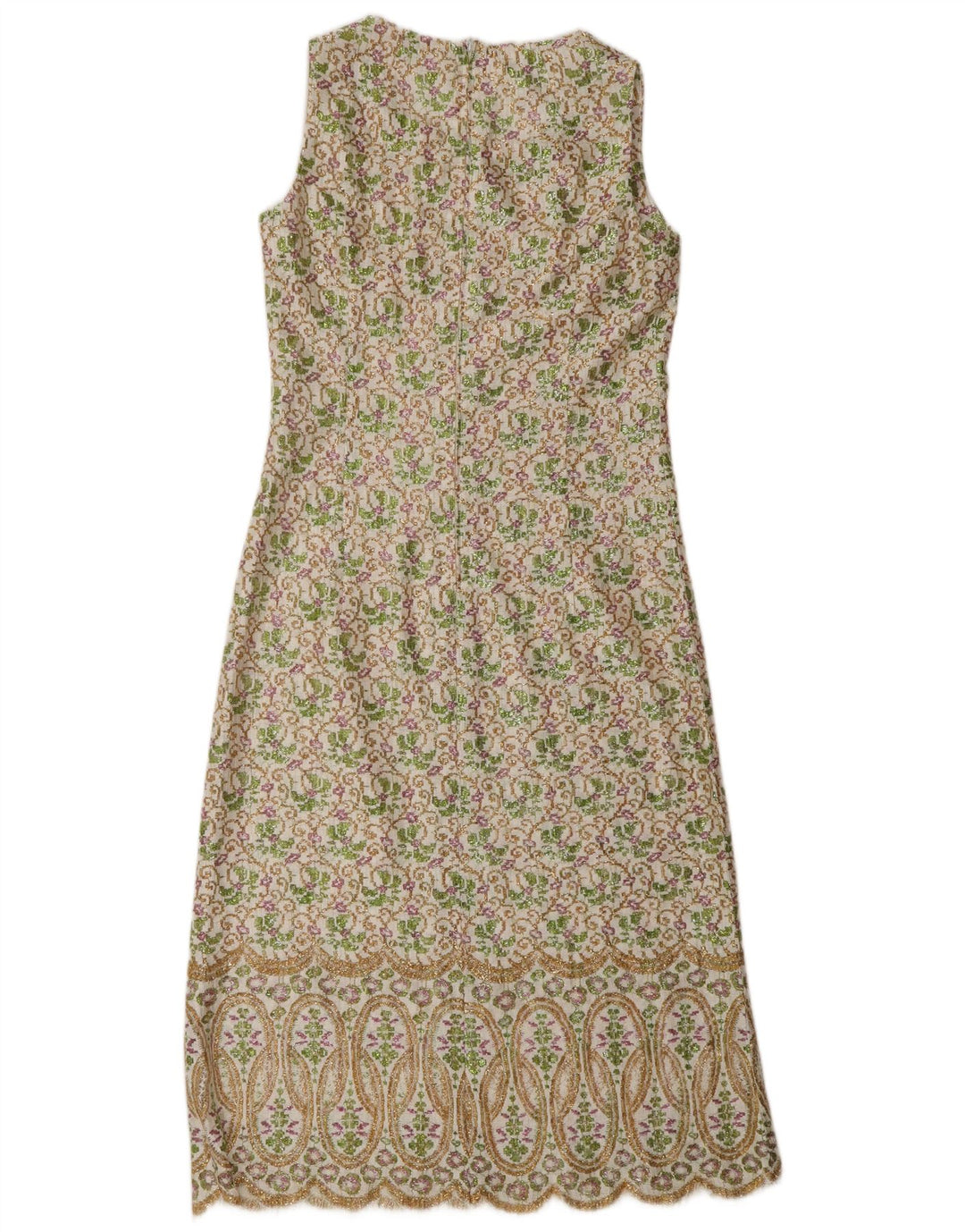 Lucie Linden Dame Maxi Shift Kjole EU 38 Medium Multicolored Floral 80'erne