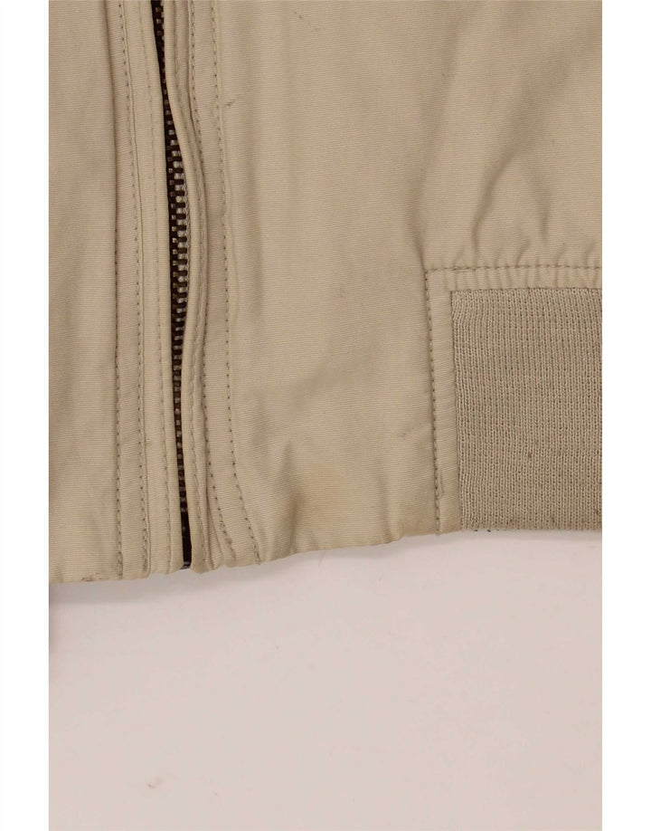 Schott Herre Military Bomber Jacket UK 38 Medium Beige Bomuld