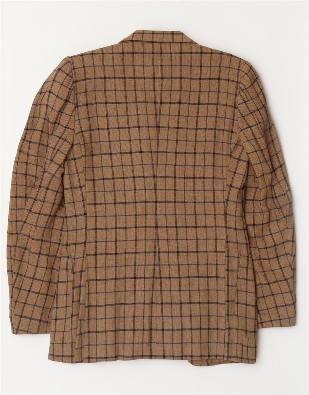 Cerruti 1881 Herre 2-knaps blazerjakke IT 54 2XL Beige ternet klassisk