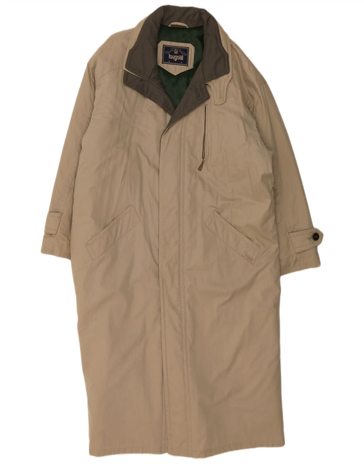 BUGATTI Herre Windbreaker Coat UK 44 2XL Beige Bomuld