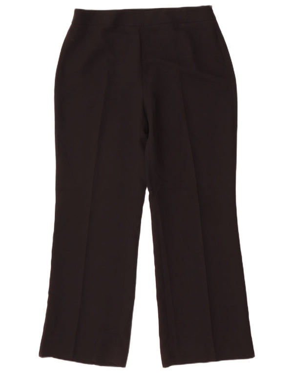 Zara Dame tilspidsede Casual Bukser EU 42 Large W32 L28 Sort Polyester