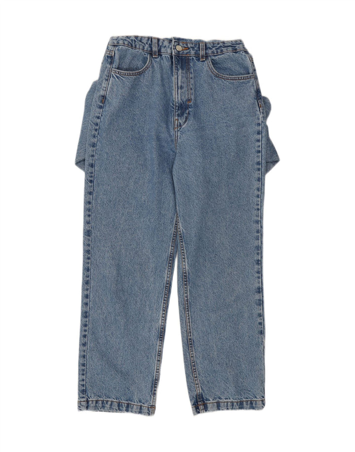 Zara Dame Denim Jumpsuit UK 10 Lille Blå Bomuld