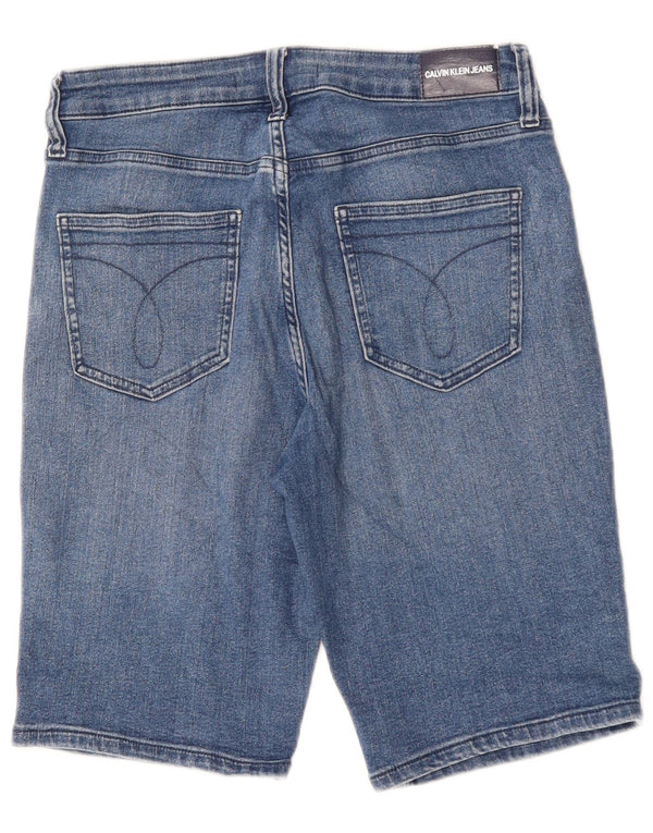 Calvin Klein Boys Denim Bermuda Shorts 9-10 år W28 Blå Bomuld