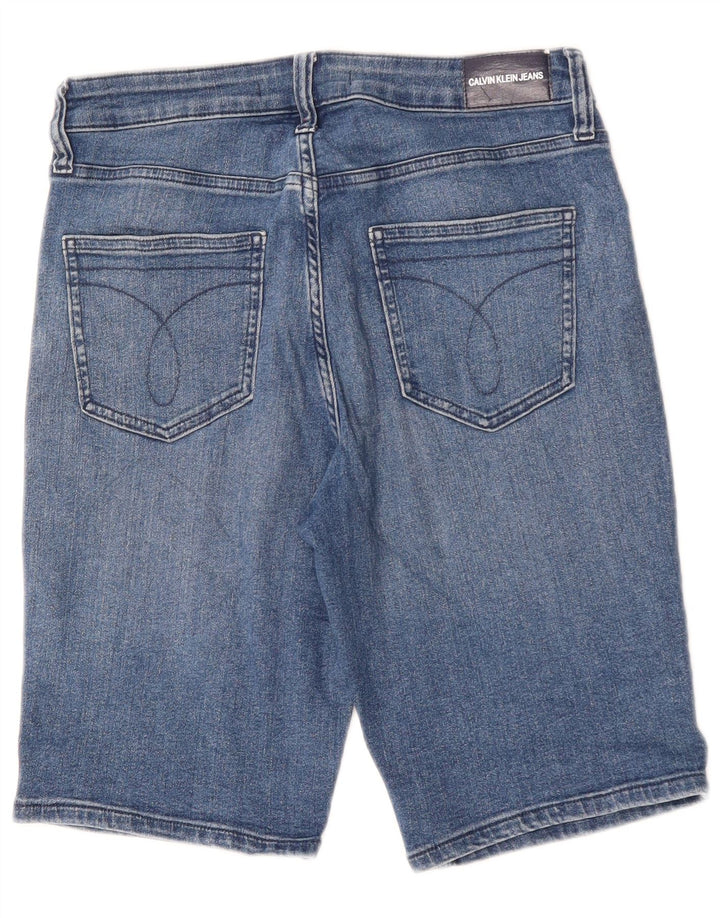 Calvin Klein Boys Denim Bermuda Shorts 9-10 år W28 Blå Bomuld