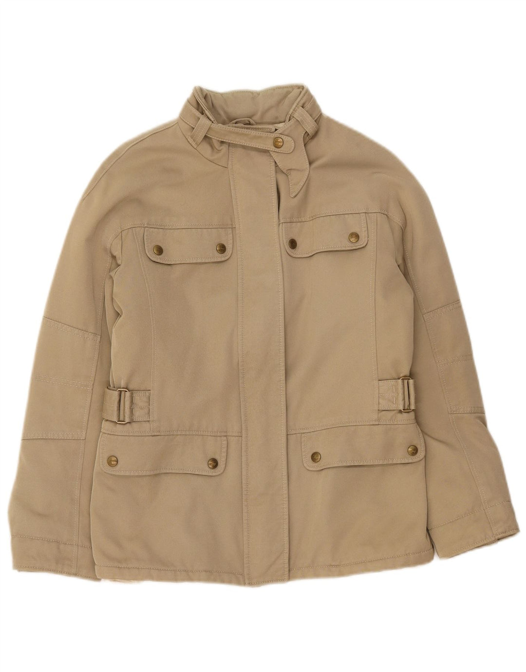 Fay Womens Utility Jacket UK 12 Medium Beige Polyamid