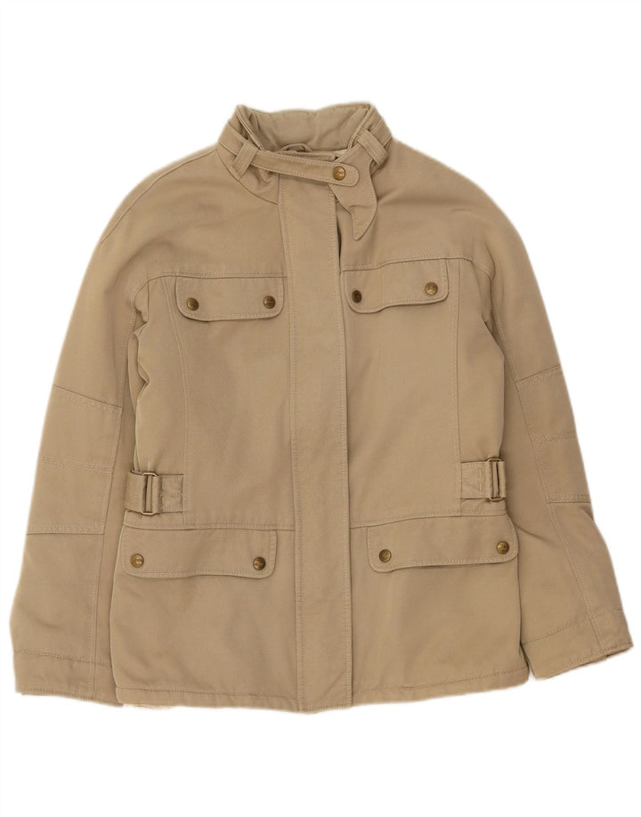 Fay Womens Utility Jacket UK 12 Medium Beige Polyamid