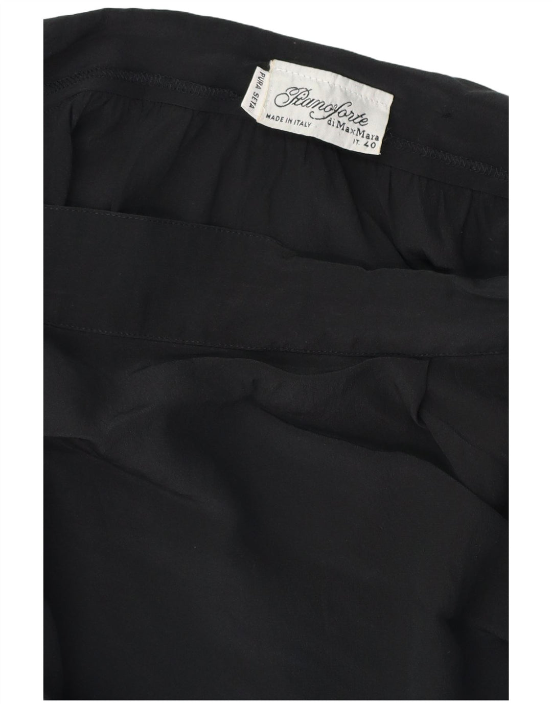 MAX MARA Dame Pianoforte Asymmetrisk Wrap Nederdel IT 40 Small W28 Sort