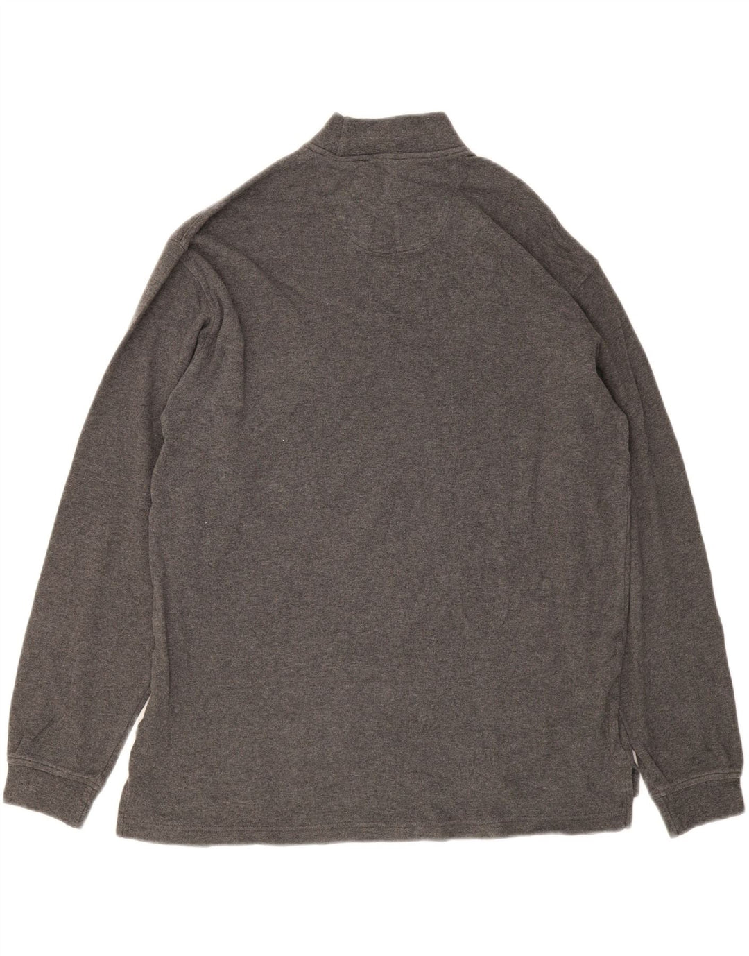 IZOD Mens Turtle Neck Jumper Sweater Large Grey Cotton Vintage Izod and Second-Hand Izod from Messina Hembry 