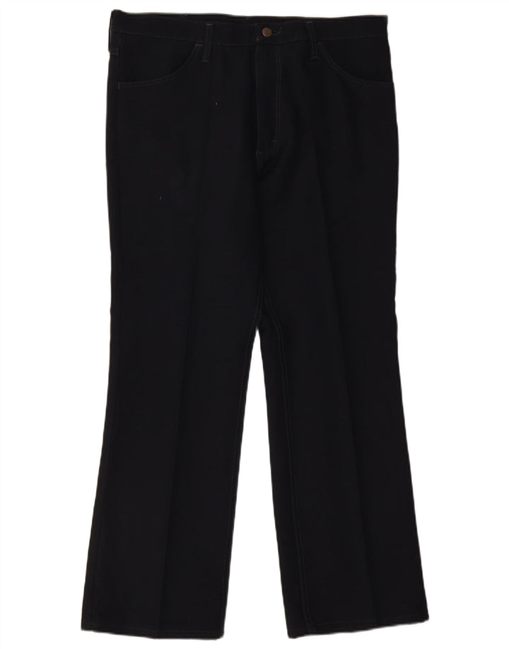 Wrangler Straight Casual Bukser til mænd W36 L30 Marineblå polyester