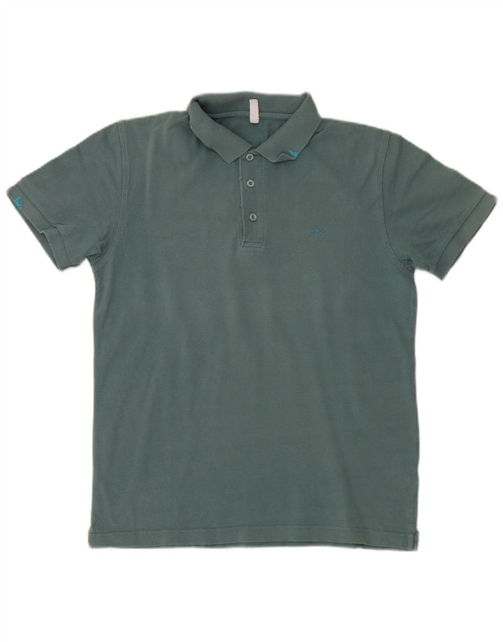 Sun68 Herre poloshirt Medium Grøn Bomuld