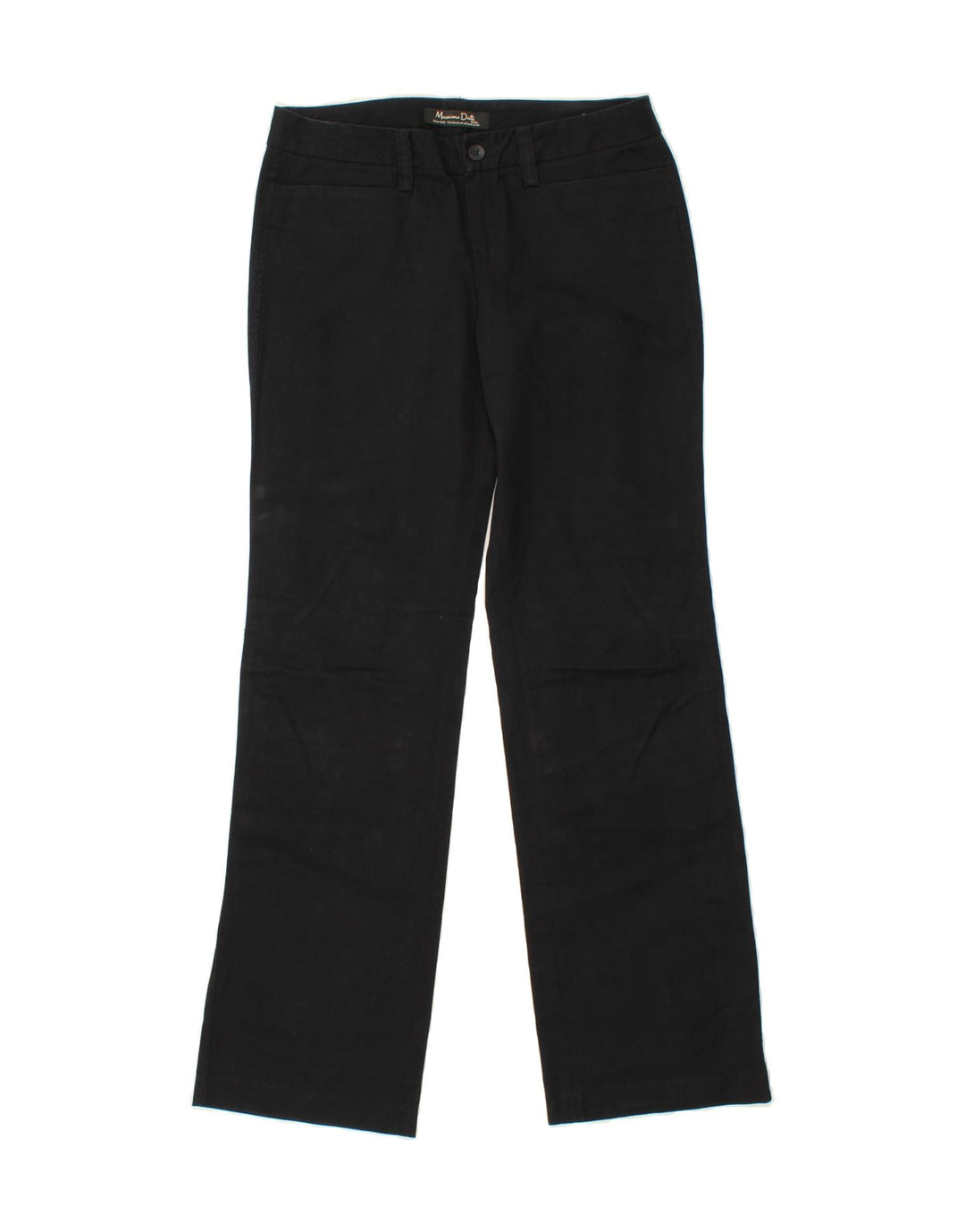 MASSIMO DUTTI Womens Straight Casual Trousers EU 40 Medium W30 L33 Black Vintage Massimo Dutti and Second-Hand Massimo Dutti from Messina Hembry 