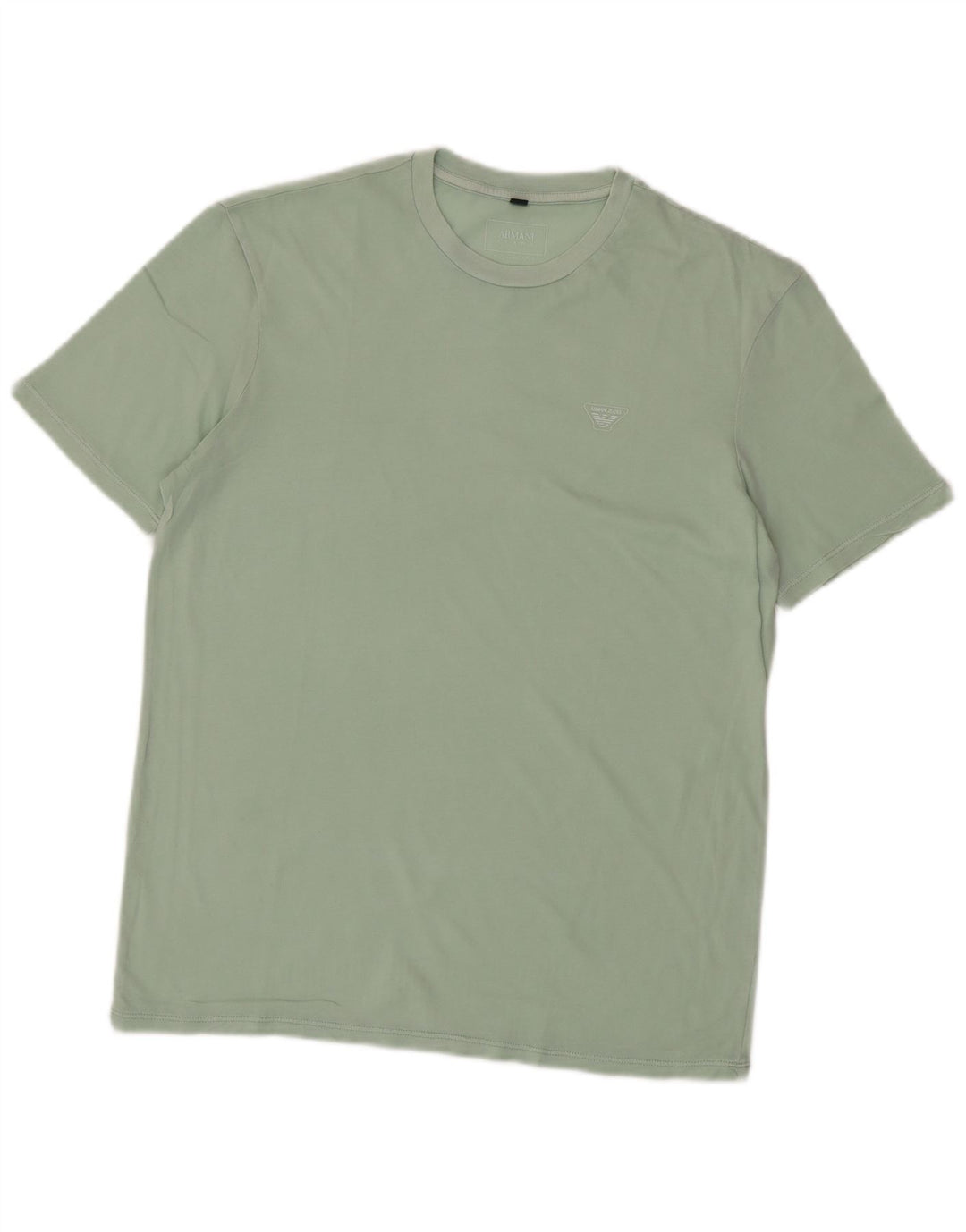 ARMANI JEANS Herre T-Shirt Top Lille Grøn Bomuld