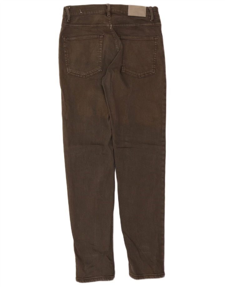 Zara Herre Tapered Jeans EU 40 Medium W31 L31 Brun