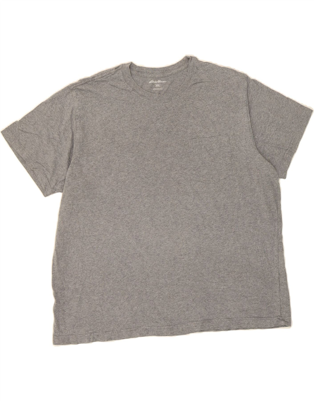 EDDIE BAUER Mens T-Shirt Top 2XL Grey Cotton Vintage Eddie Bauer and Second-Hand Eddie Bauer from Messina Hembry 