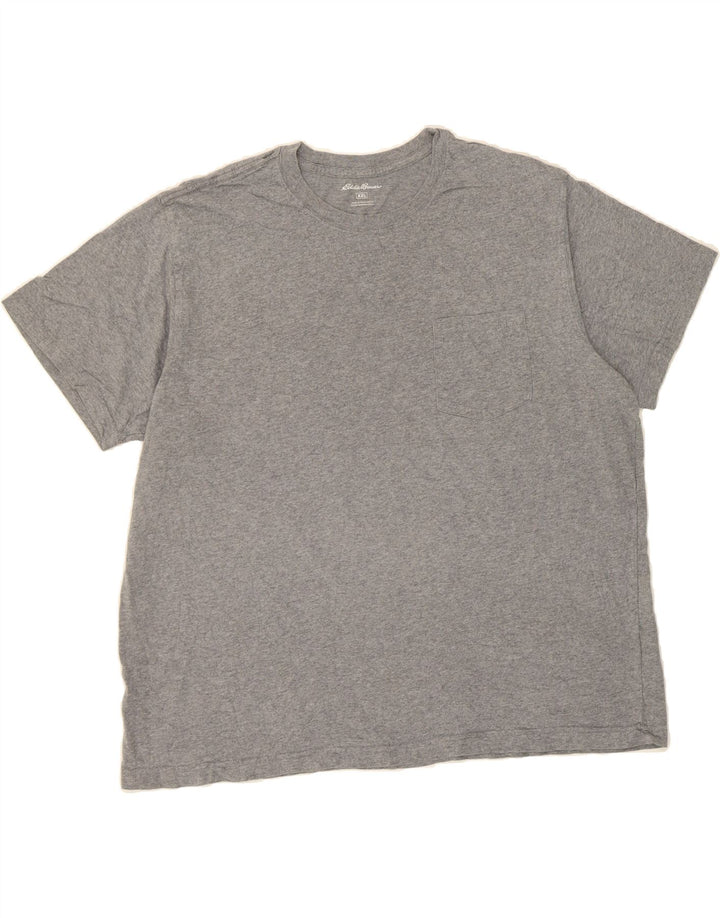 EDDIE BAUER Mens T-Shirt Top 2XL Grey Cotton Vintage Eddie Bauer and Second-Hand Eddie Bauer from Messina Hembry 