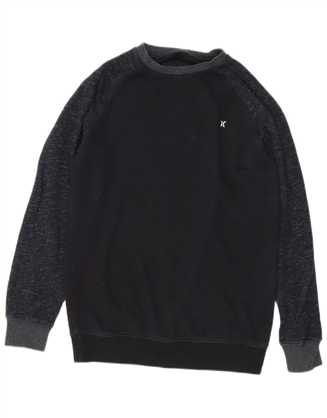 Hurley Herre Sweatshirt Jumper Small Navy Blue Flecked Bomuld