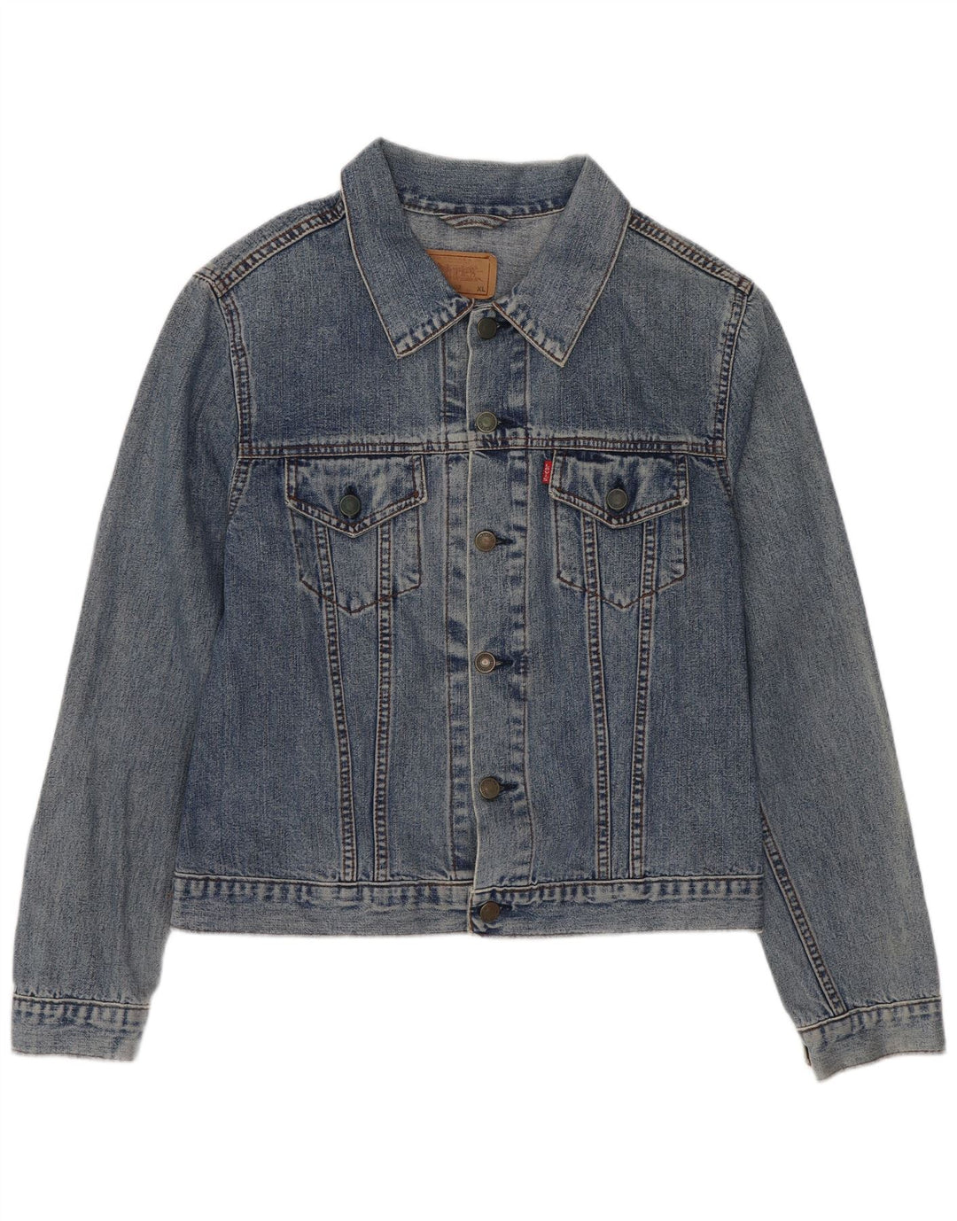 Levi's Boys denimjakke 10-11 år XL Blå Bomuld