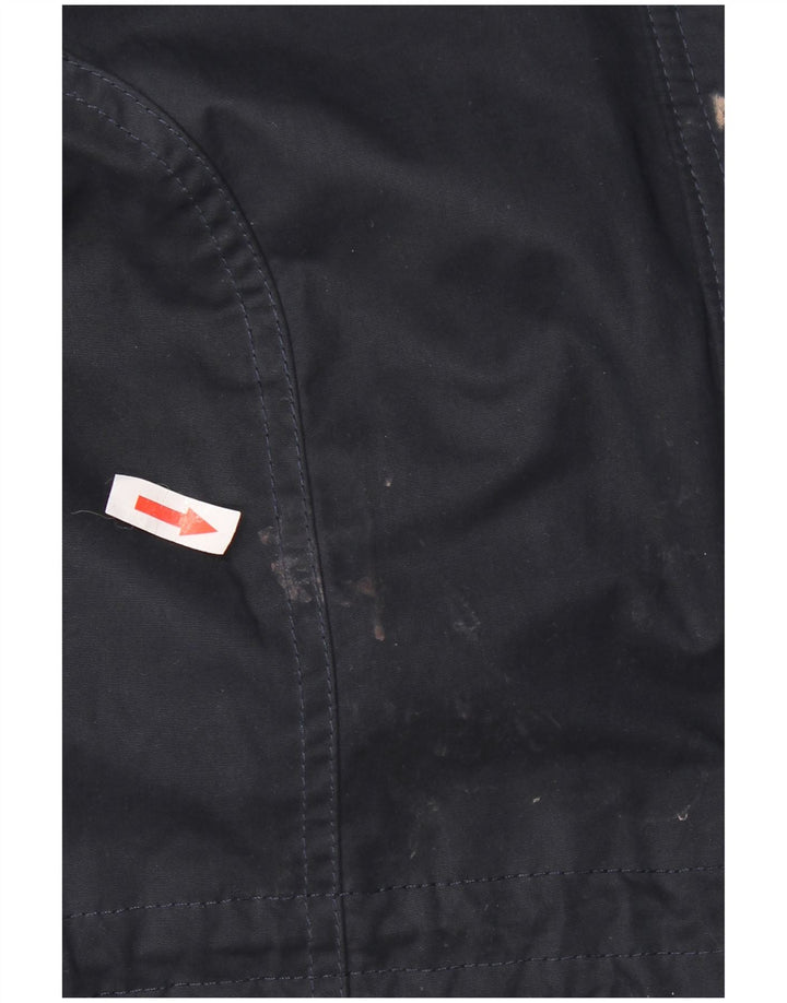 Superdry Sherpa Parkajakke med hætte til mænd UK 38 Mellem marineblå polyester