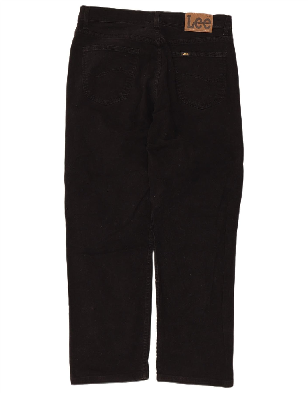 Lee Mens Brooklyn Straight Jeans W36 L28 Sort Bomuld