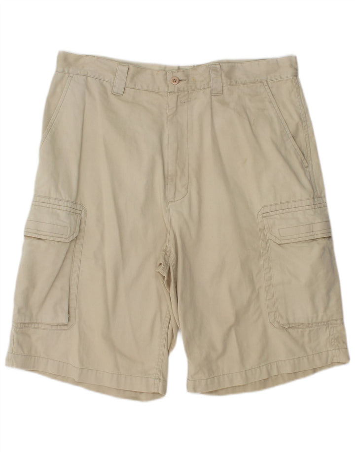 Dkny Herre Cargo Shorts W34 Stor Beige Bomuld