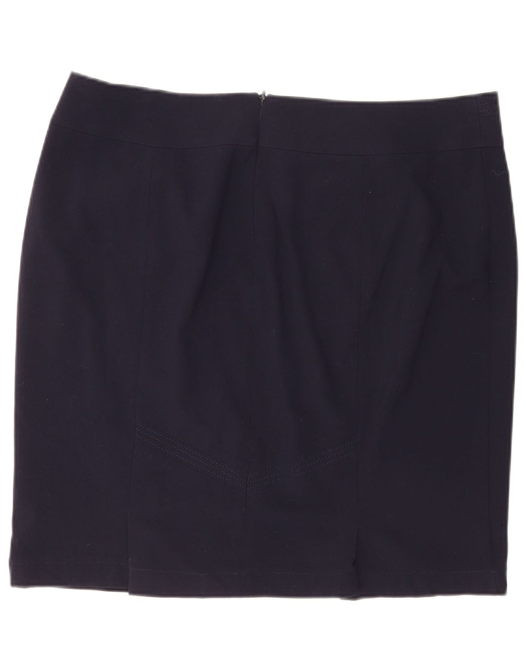 Marks & Spencer Mininederdel til kvinder UK 20 2XL W40 Marineblå polyester