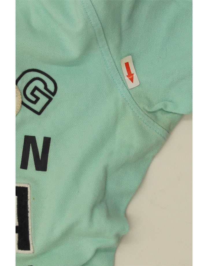 Gaastra Herre grafisk poloshirt Medium Blue Colourblock Bomuld