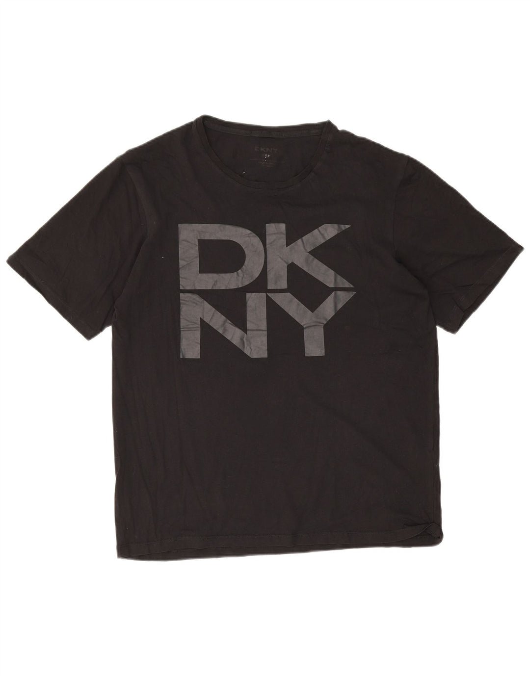Dkny Herre Grafisk T-Shirt Top Medium Sort Bomuld