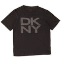 Dkny Herre Grafisk T-Shirt Top Medium Sort Bomuld