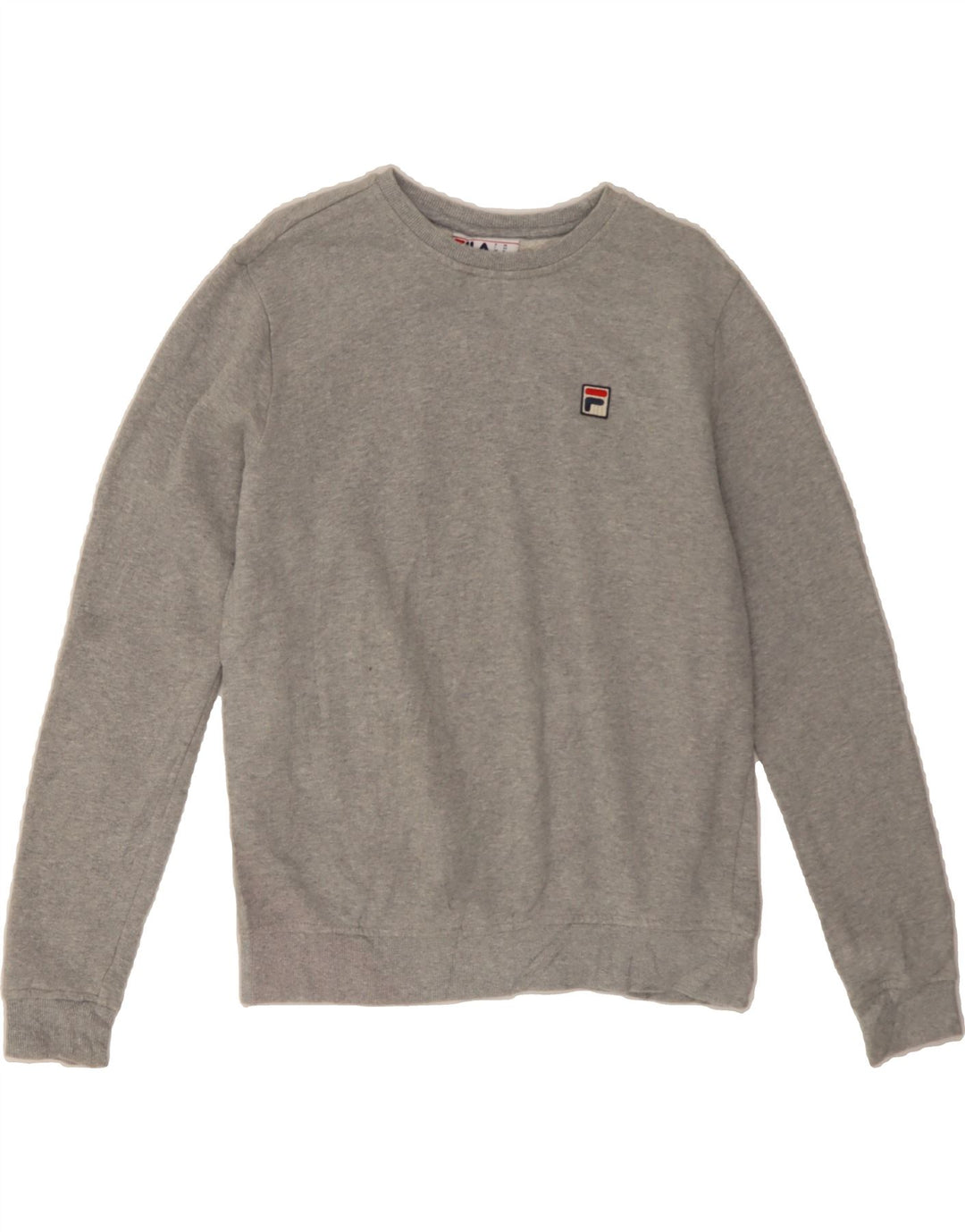 FILA Womens Sweatshirt Jumper UK 14 Medium Grey Cotton Vintage Fila and Second-Hand Fila from Messina Hembry 