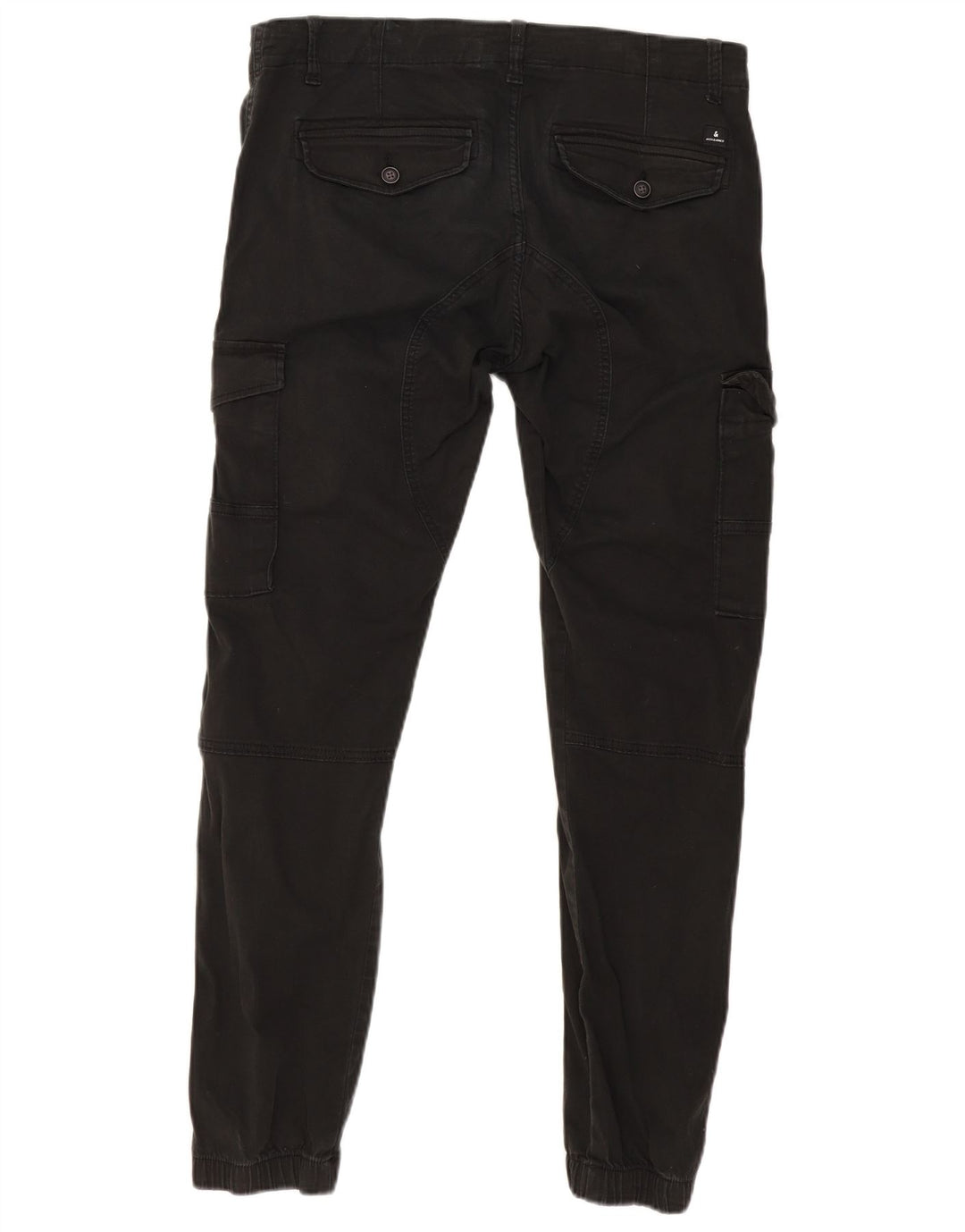 JACK & JONES Herre jogger Cargo Bukser W34 L30 Sort Bomuld