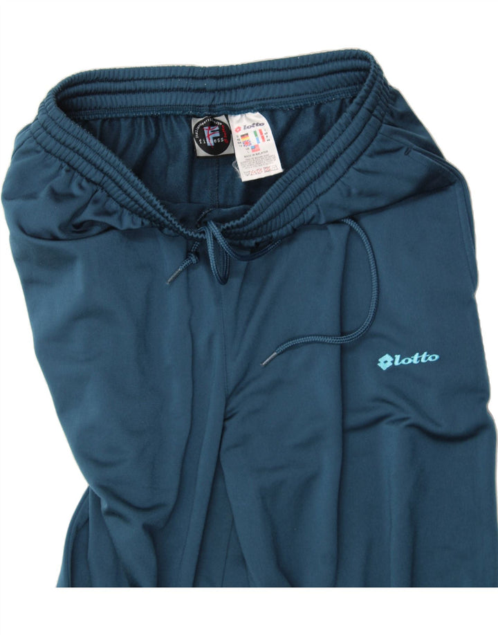 LOTTO Womens Oversized Full Tracksuit UK 14 Large  Blue Colourblock Vintage Lotto and Second-Hand Lotto from Messina Hembry 