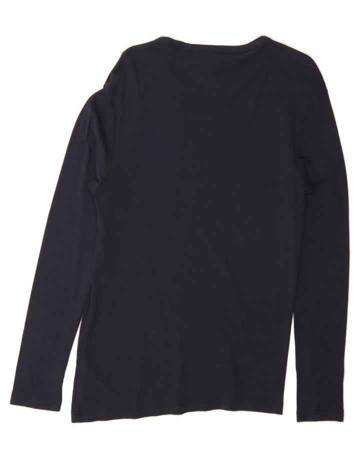 G-STAR Womens Top Long Sleeve UK 14 Large Navy Blue Cotton Vintage G-Star and Second-Hand G-Star from Messina Hembry 