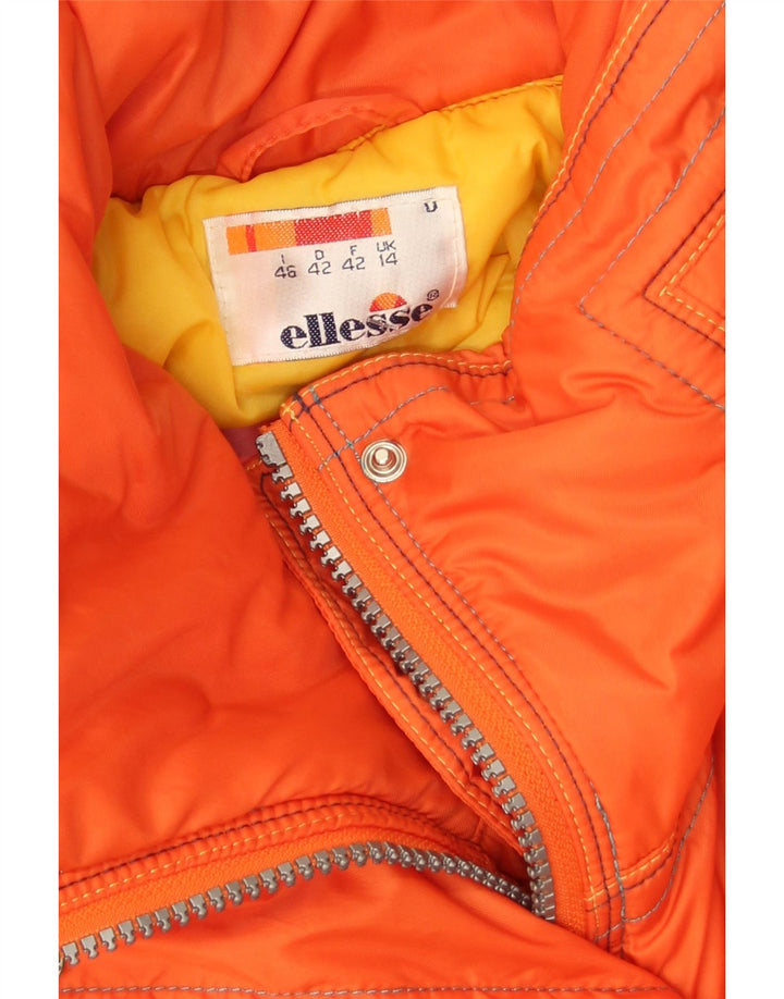 Ellesse Dame Loose Fit Skijakke UK 14 Stor Orange Polyamid
