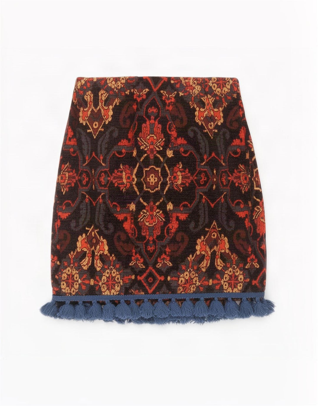 Zara Dame Mini-nederdel Lille W26 Flerfarvet Paisley Akryl