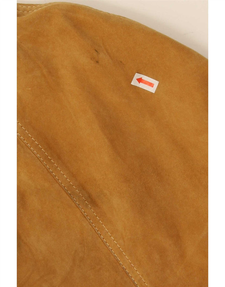 Vintage herre ruskind bomberjakke IT 50 Large Beige