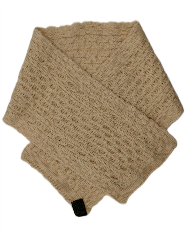 Glencroft Kvinder strik rektangel tørklæde One Size Off White New Wool Winter