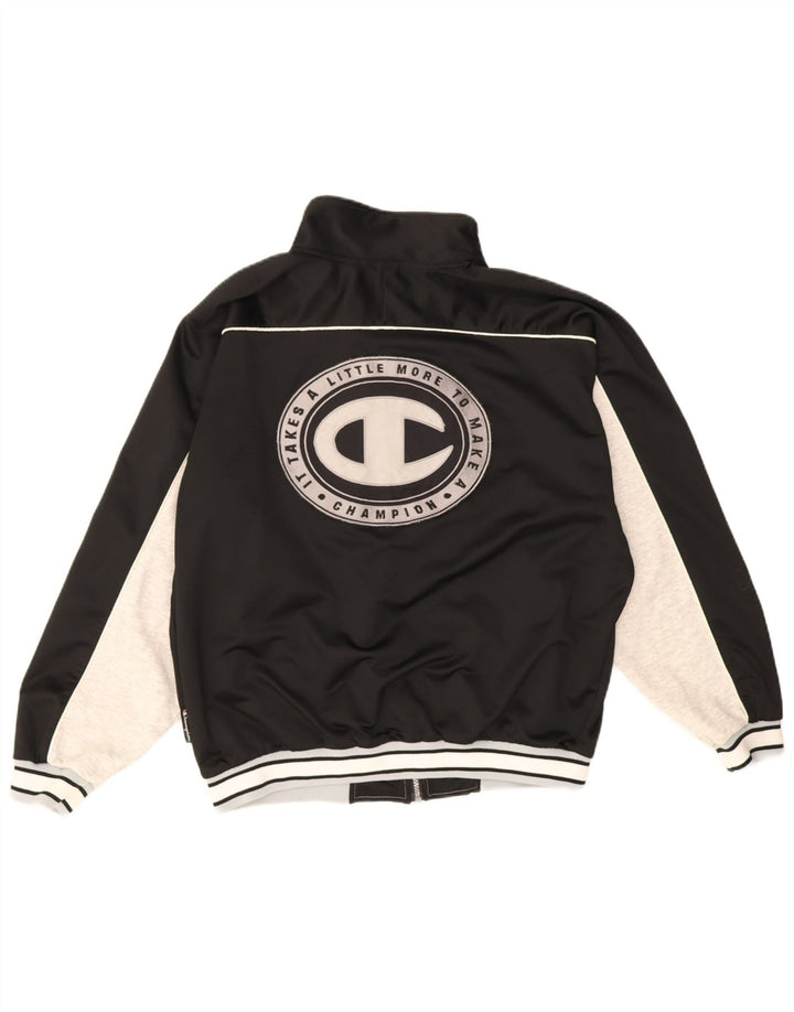 Champion Herre grafisk træningsdragt Topjakke Medium Sort Colourblock