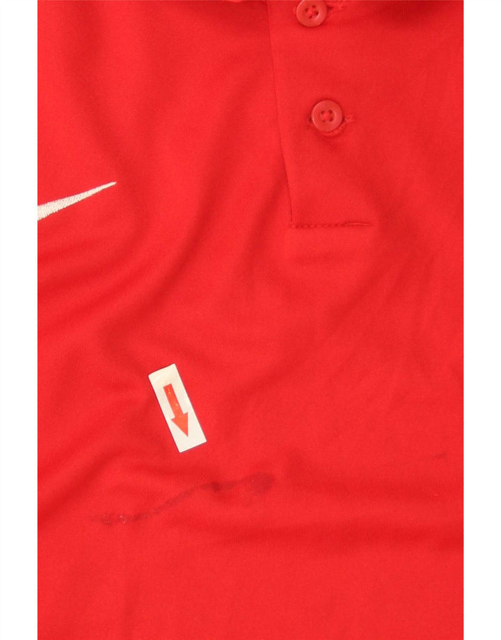 Nike Herre Dri Fit Polo Shirt 2XL Rød Polyester