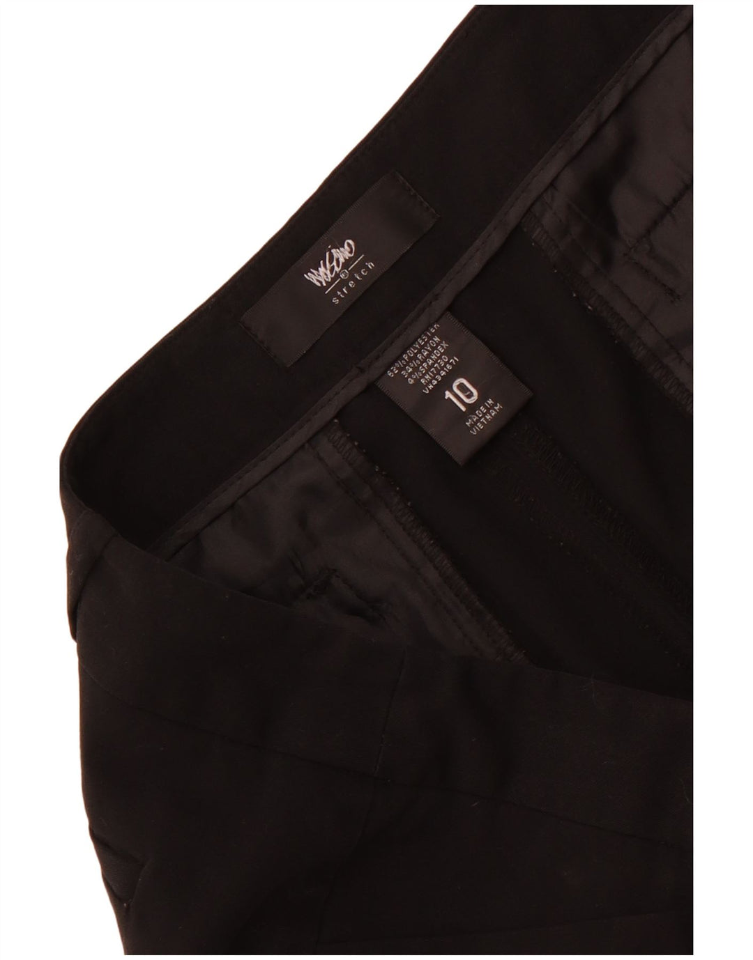 Mossimo Dame Bootcut Casual Bukser US 10 Large W34 L32 Sort Polyester