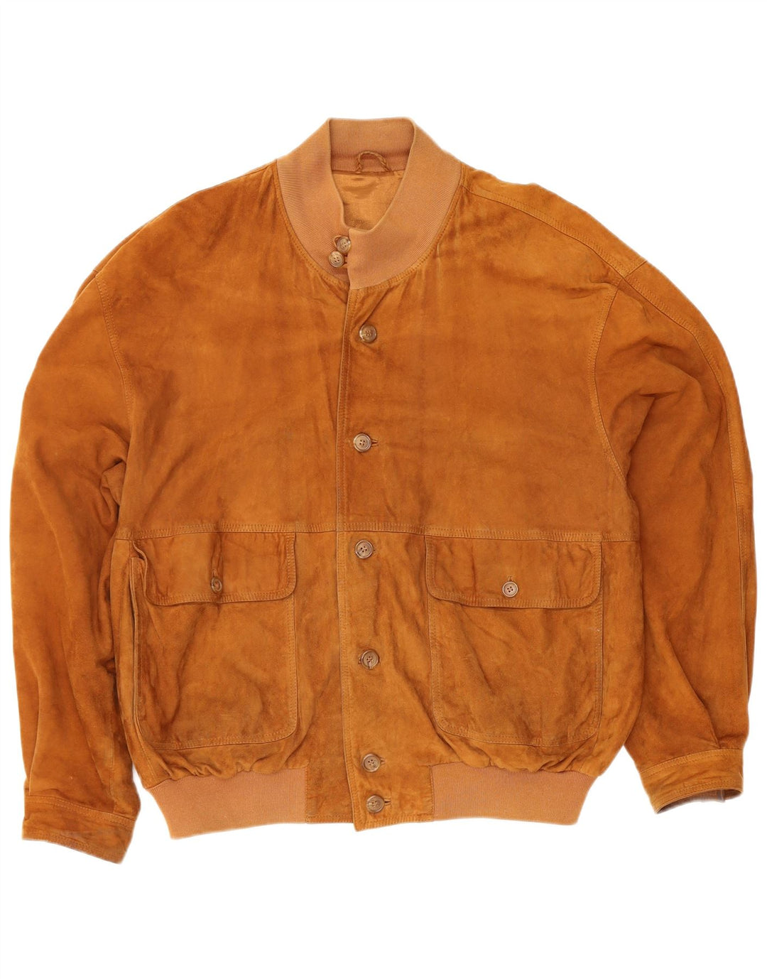 Kapraun Herre Ruskind Bomber Jacket UK 42 XL Brun