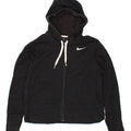 NIKE Mens Dri Fit Zip Hoodie Sweater Small Black Cotton Vintage Nike and Second-Hand Nike from Messina Hembry 