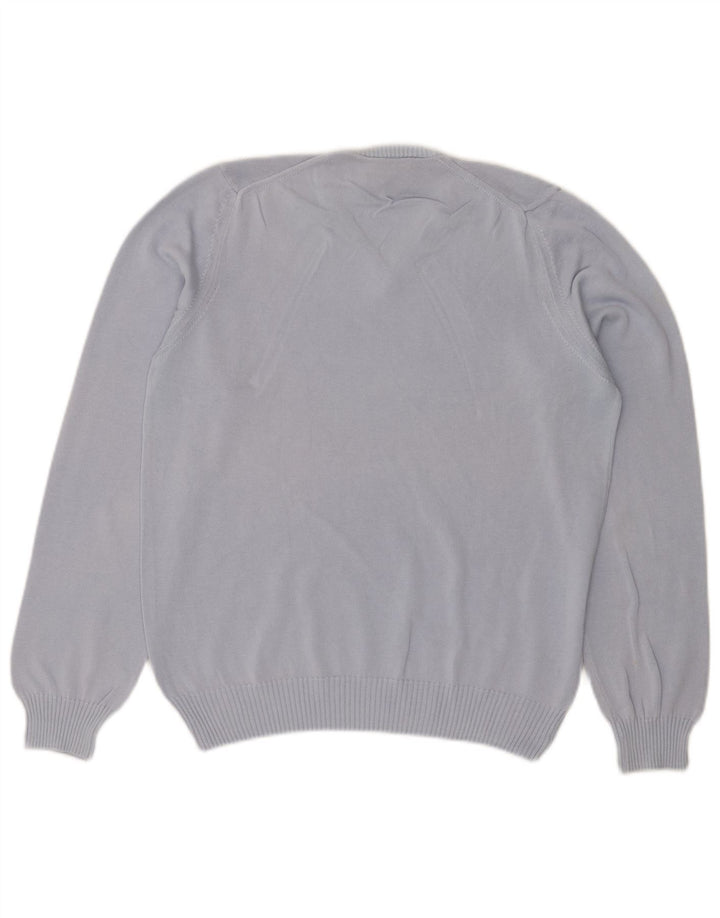 Brooksfield Dame V-hals sweater IT 48 XL Blå Bomuld