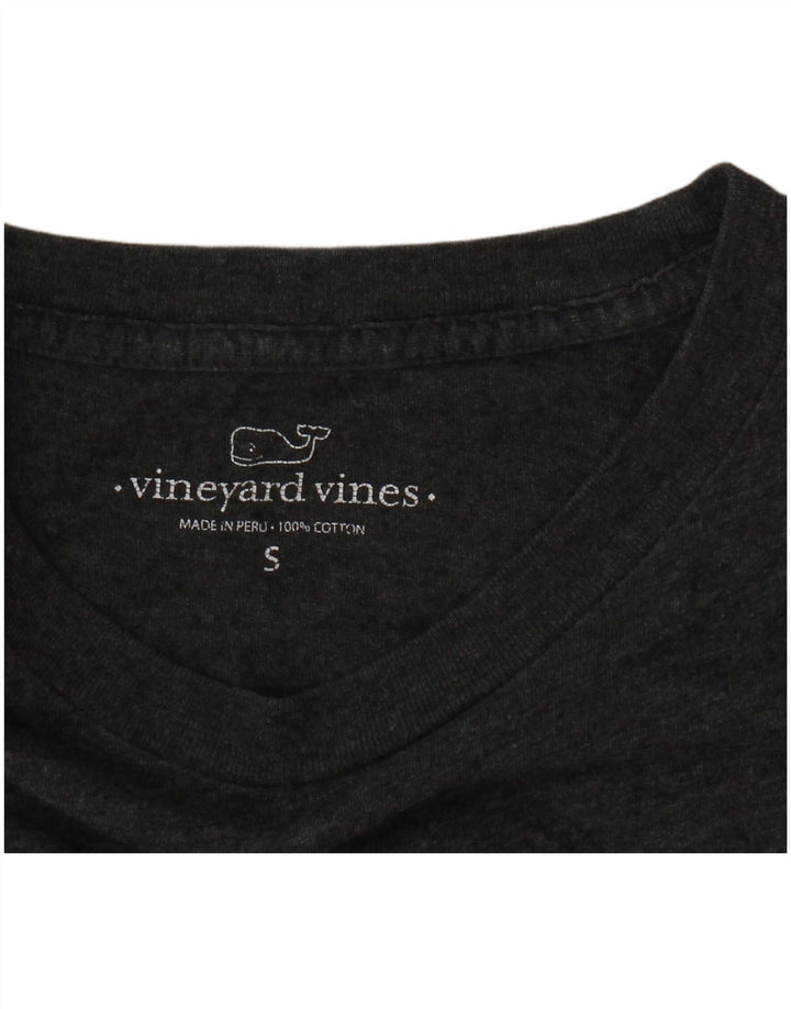 VINEYARD VINES Mens Graphic Top Long Sleeve Small Grey
