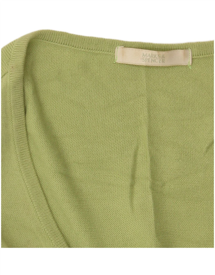 MARKS & SPENCER Dame Oversized Vest Tank Top UK 18 XL Grøn
