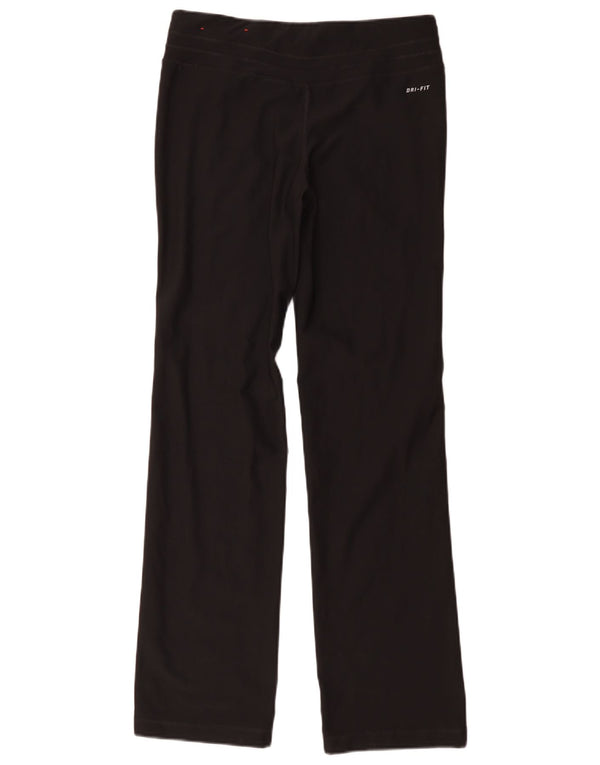 Nike Dame Dri Fit træningsdragt Bukser UK 10 Small Black Polyester