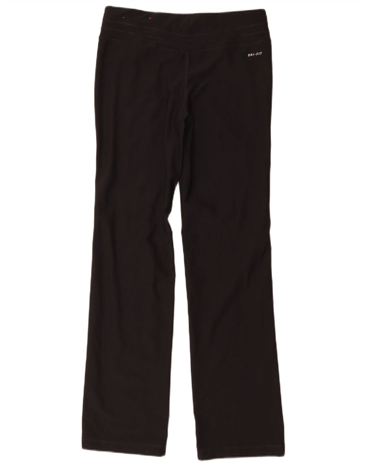 Nike Dame Dri Fit træningsdragt Bukser UK 10 Small Black Polyester